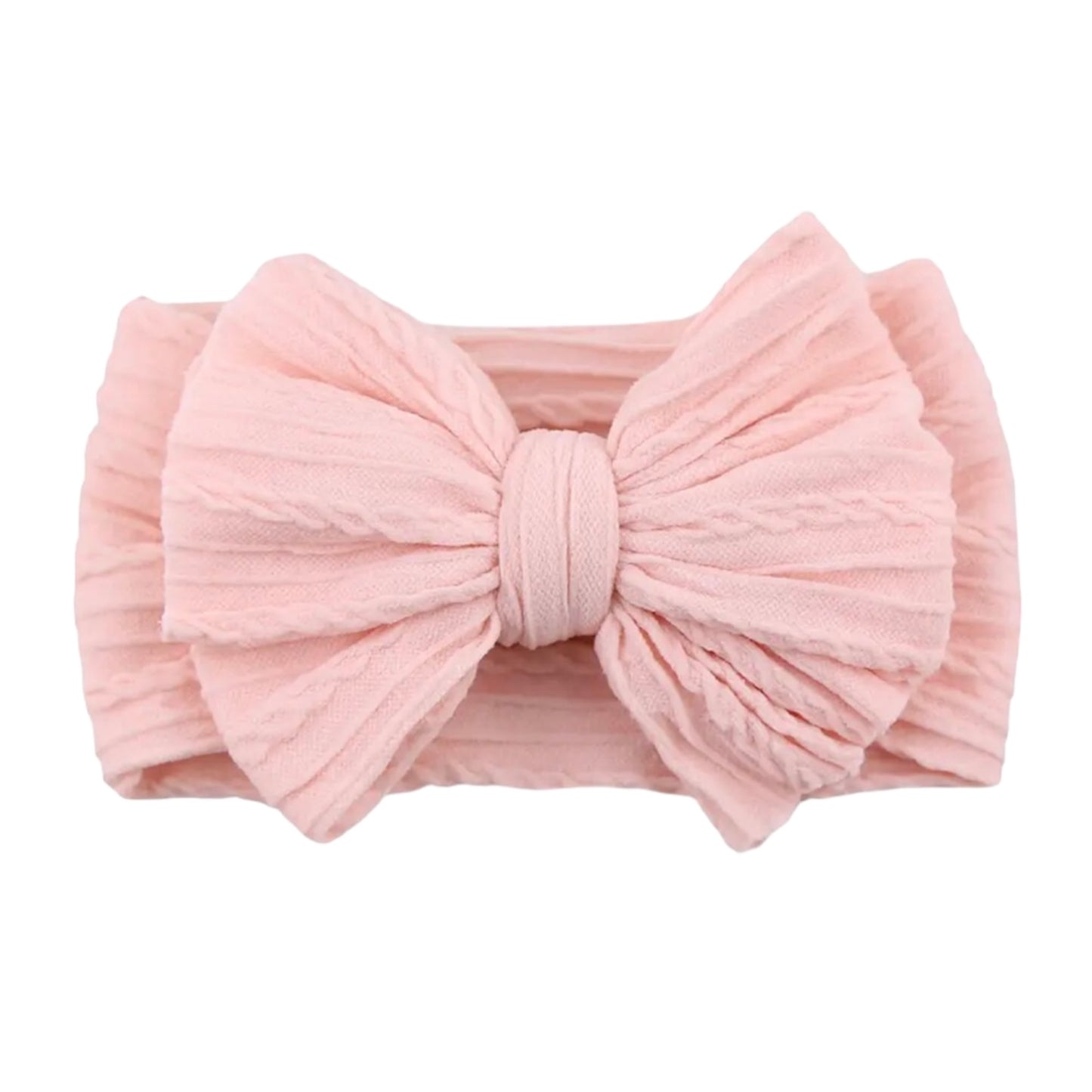 Textured Maxi Bow | Pink