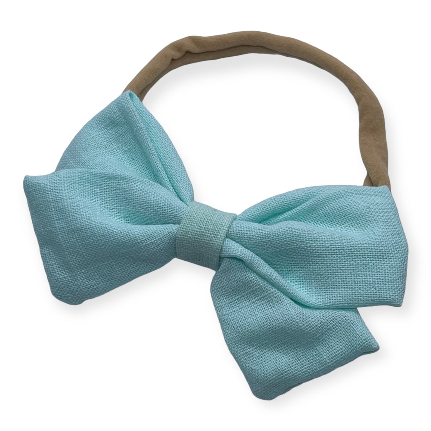 Linen Bow | Aqua