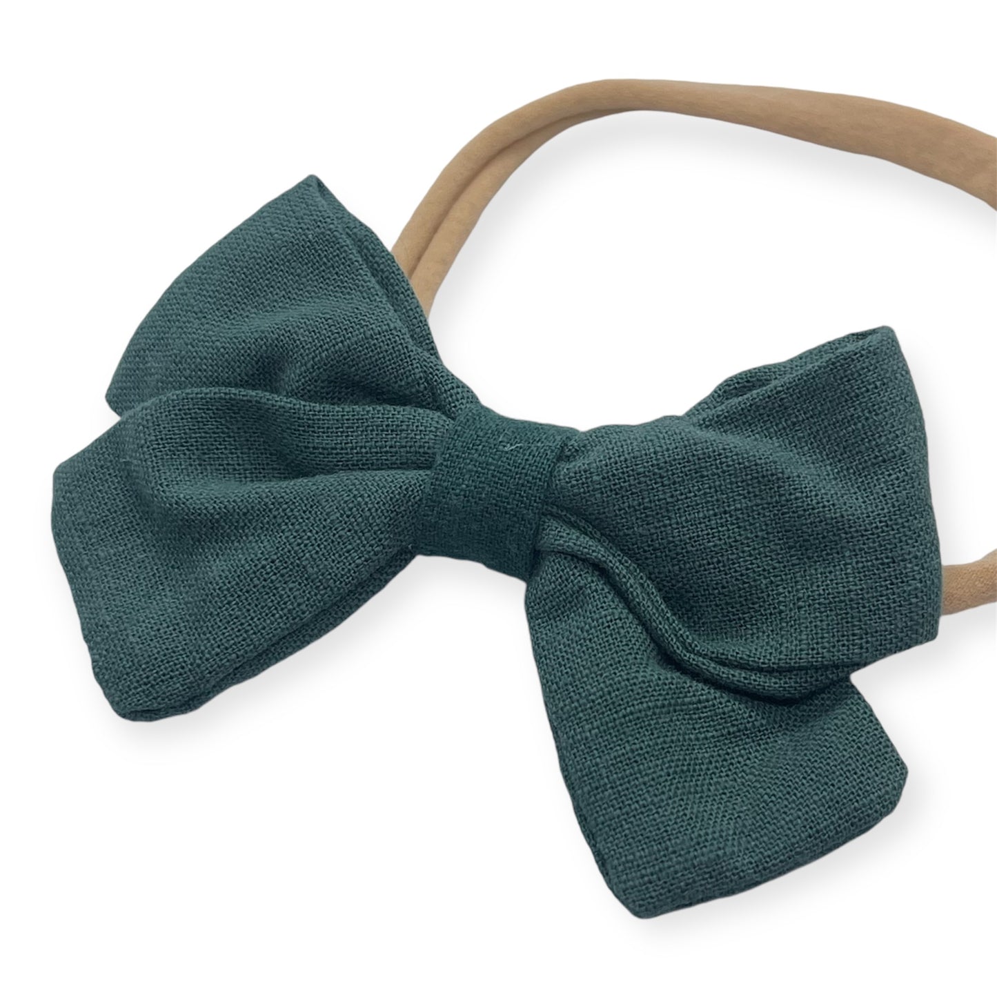 Linen Bow | Forest Green