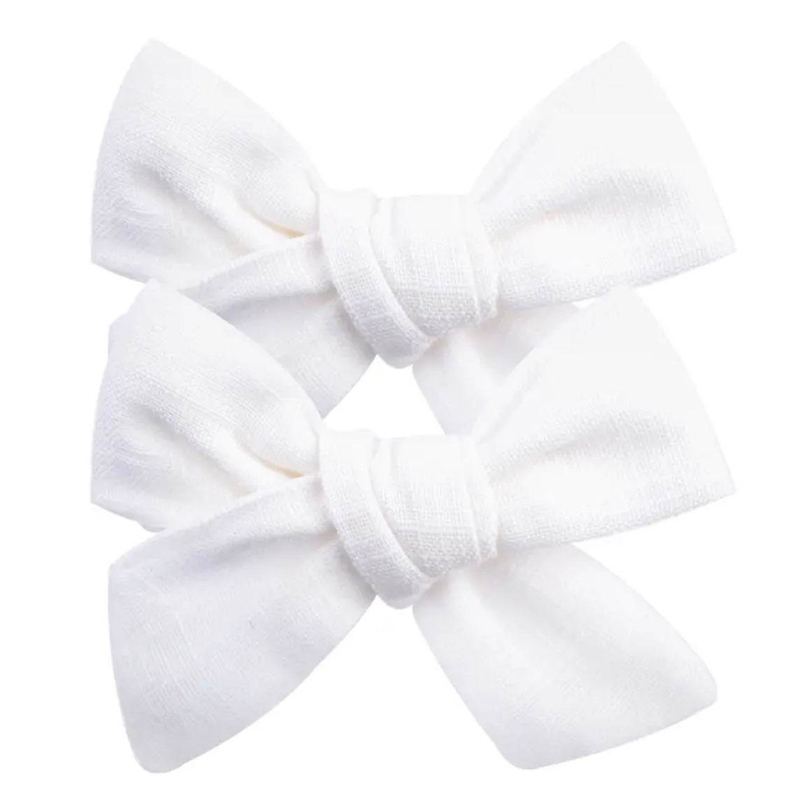 Bow Clip Set | White