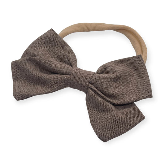 Linen Bow | Mocha