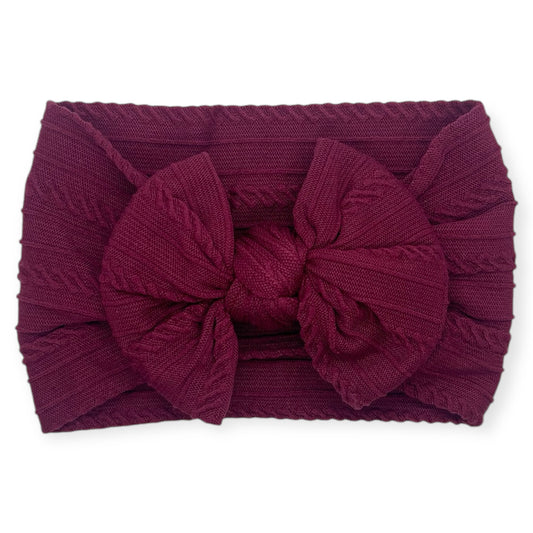 Textured Headband | Merlot