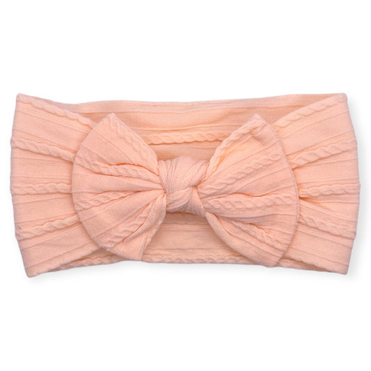 Textured Bow | Peach