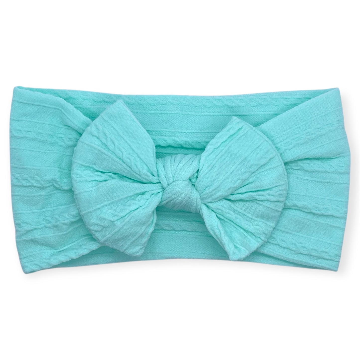 Textured Bow | Aqua