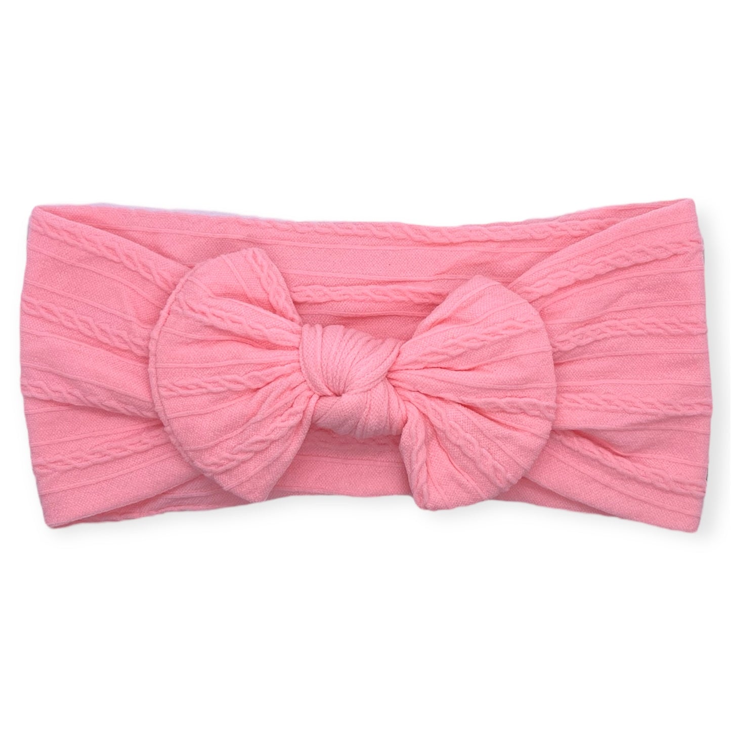 Textured Bow | Bright Pink